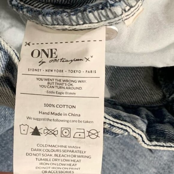 One Teaspoon Freebirds Skinny Jeans Distressed Light wash Denim Ankle Zip - Picture 14 of 16